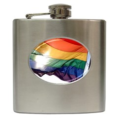 Pride Flag Hip Flask (6 Oz) by trendistuff