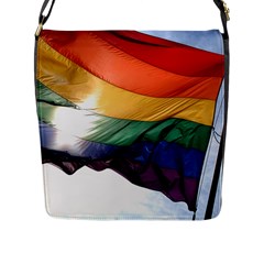 Pride Flag Flap Messenger Bag (l)  by trendistuff