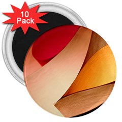 Pretty Abstract Art 3  Magnets (10 Pack)  by trendistuff