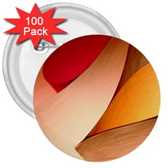 Pretty Abstract Art 3  Buttons (100 Pack)  by trendistuff