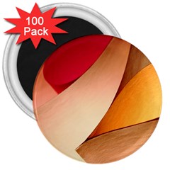 Pretty Abstract Art 3  Magnets (100 Pack) by trendistuff