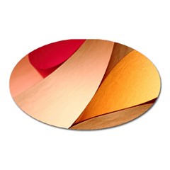 Pretty Abstract Art Oval Magnet by trendistuff