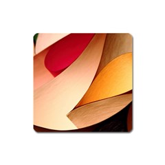 Pretty Abstract Art Square Magnet by trendistuff