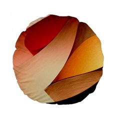 Pretty Abstract Art Standard 15  Premium Flano Round Cushions by trendistuff