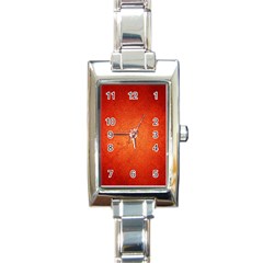 Orange Dot Art Rectangle Italian Charm Watches by trendistuff