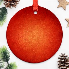 Orange Dot Art Ornament (round)  by trendistuff