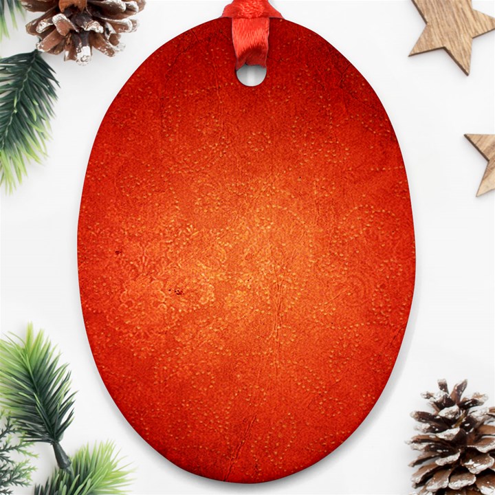 ORANGE DOT ART Ornament (Oval) 