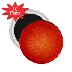 Orange Dot Art 2 25  Magnets (10 Pack)  by trendistuff