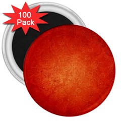 Orange Dot Art 3  Magnets (100 Pack)