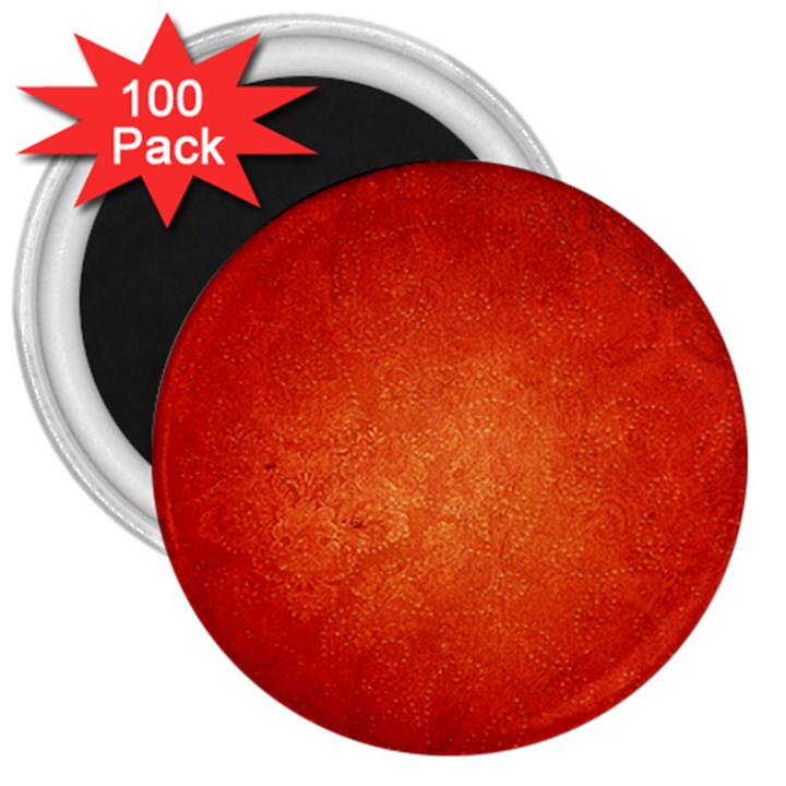 ORANGE DOT ART 3  Magnets (100 pack)