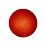 ORANGE DOT ART Rubber Coaster (Round) 