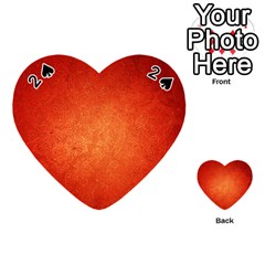 Orange Dot Art Playing Cards 54 (heart)  by trendistuff