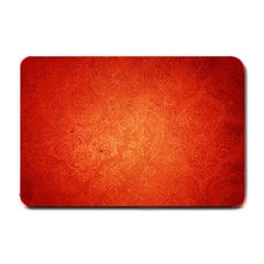 Orange Dot Art Small Doormat  by trendistuff