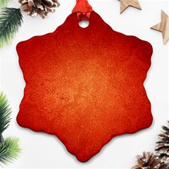 Orange Dot Art Ornament (snowflake)  by trendistuff