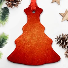 Orange Dot Art Ornament (christmas Tree) by trendistuff