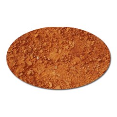 Orange Clay Dirt Oval Magnet by trendistuff