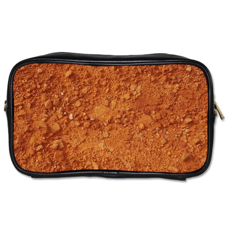 ORANGE CLAY DIRT Toiletries Bags