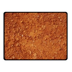 Orange Clay Dirt Double Sided Fleece Blanket (small)  by trendistuff