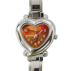 MOSQUITO IN AMBER Heart Italian Charm Watch