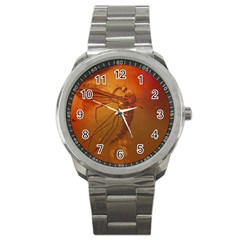 Mosquito In Amber Sport Metal Watches