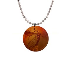 MOSQUITO IN AMBER Button Necklaces