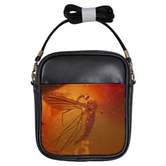 Mosquito In Amber Girls Sling Bags by trendistuff