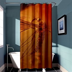 MOSQUITO IN AMBER Shower Curtain 36  x 72  (Stall) 