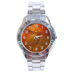 MOSQUITO IN AMBER Stainless Steel Men s Watch