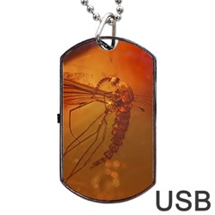 MOSQUITO IN AMBER Dog Tag USB Flash (Two Sides) 