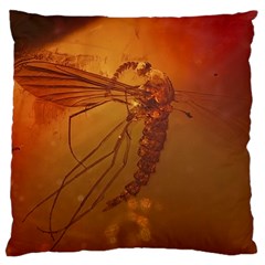 MOSQUITO IN AMBER Large Cushion Cases (Two Sides) 