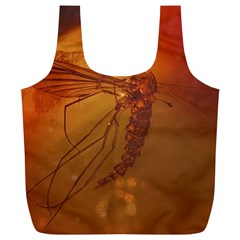 Mosquito In Amber Full Print Recycle Bags (l)  by trendistuff