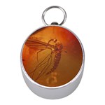 MOSQUITO IN AMBER Mini Silver Compasses