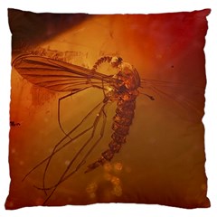 MOSQUITO IN AMBER Standard Flano Cushion Cases (One Side) 