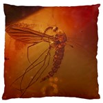 MOSQUITO IN AMBER Large Flano Cushion Cases (One Side) 