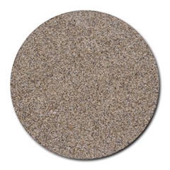 Light Beige Sand Texture Round Mousepads by trendistuff