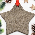 LIGHT BEIGE SAND TEXTURE Ornament (Star) 