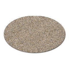 Light Beige Sand Texture Oval Magnet by trendistuff