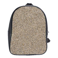 Light Beige Sand Texture School Bags (xl)  by trendistuff