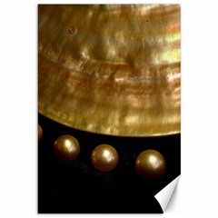 Golden Pearls Canvas 12  X 18   by trendistuff