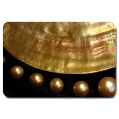 Golden Pearls Large Doormat  by trendistuff