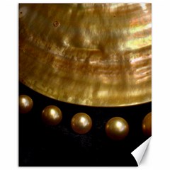 Golden Pearls Canvas 11  X 14   by trendistuff