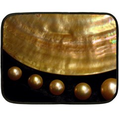 Golden Pearls Double Sided Fleece Blanket (mini)  by trendistuff