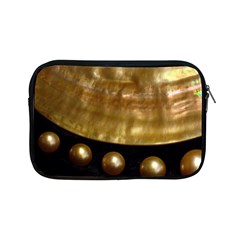 Golden Pearls Apple Ipad Mini Zipper Cases by trendistuff