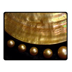 Golden Pearls Double Sided Fleece Blanket (small)  by trendistuff