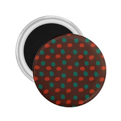 Distorted Polka Dots Pattern 2 25  Magnet by LalyLauraFLM