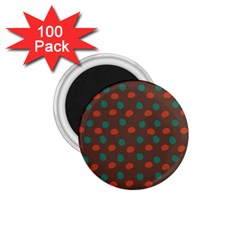 Distorted Polka Dots Pattern 1 75  Magnet (100 Pack)  by LalyLauraFLM