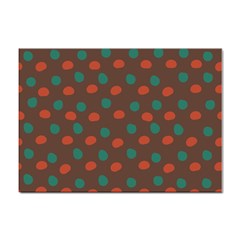 Distorted Polka Dots Pattern Sticker A4 (10 Pack) by LalyLauraFLM