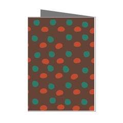 Distorted Polka Dots Pattern Mini Greeting Cards (pkg Of 8) by LalyLauraFLM