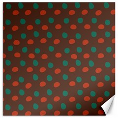 Distorted Polka Dots Pattern Canvas 16  X 16  by LalyLauraFLM