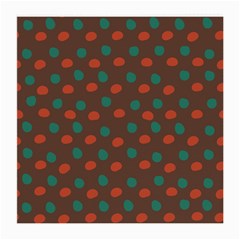 Distorted Polka Dots Pattern Medium Glasses Cloth by LalyLauraFLM